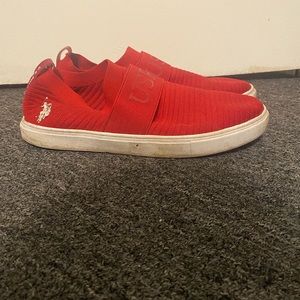 Men’s USPA red slip on sneakers size 8.5